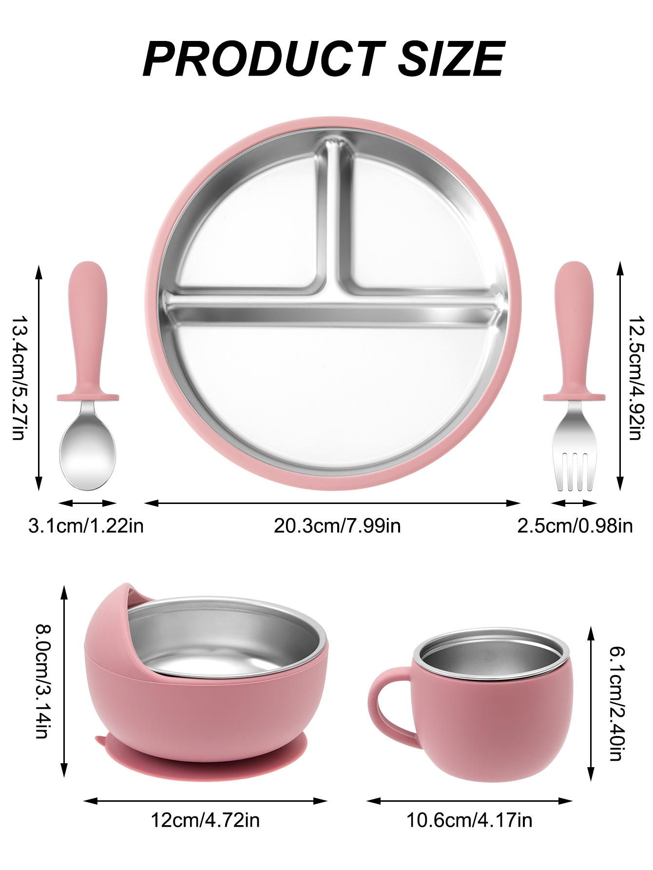 5PCS Stainless Steel Detachabl - đánh giá và giá Baby Food Menu